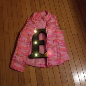 Pink camo vest